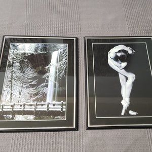 Wall art set of 2 (Black and white wall picture)